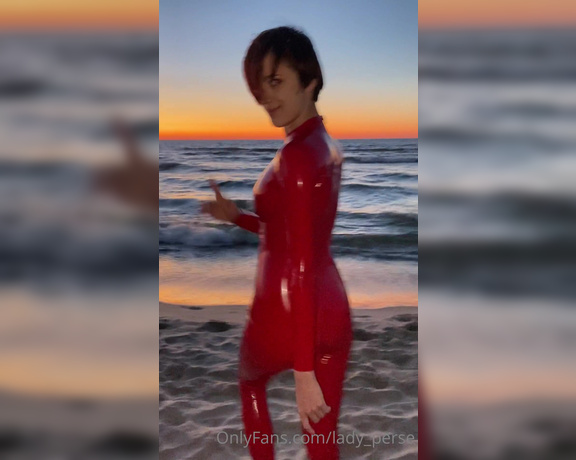 Lady Perse aka Lady_perse OnlyFans - My slave took some videos and pictures of me on the beach! I love adrenaline so I HAD to jump into
