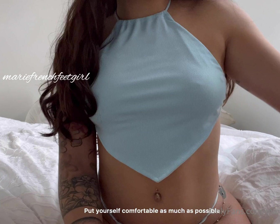 Mariefrenchfeetgirl aka Mariefrenchfeetgirl OnlyFans - Like like My first JOI video with subtitles because you are a lot to speak English, thank you all