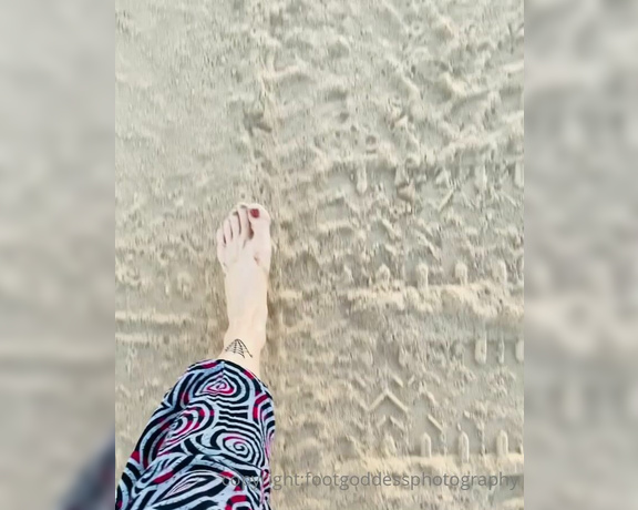 CatPrincess aka Catprincessfeet OnlyFans - Barefoot in the sand Wanna walk with me