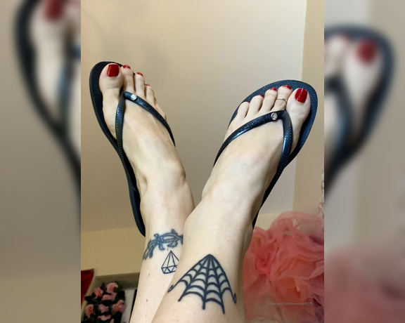 CatPrincess aka Catprincessfeet OnlyFans - Something about these flipflops and the red polish 13