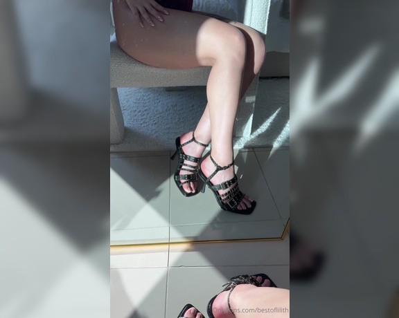 Lilith Last Witch aka Bestoflilith OnlyFans - Watch my perfect pink soles and fresh french toes in beautiful leather heels I’m in love!!