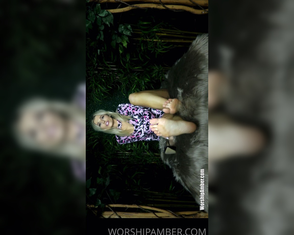 Princess Amber aka Worshipamber OnlyFans - Jungle feet pt1