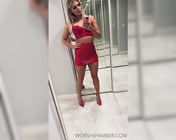 Princess Amber aka Worshipamber OnlyFans - On saturdays I wear red