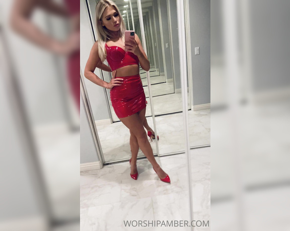 Princess Amber aka Worshipamber OnlyFans - On saturdays I wear red