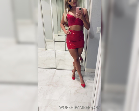 Princess Amber aka Worshipamber OnlyFans - On saturdays I wear red