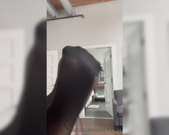 Princess Amber aka Worshipamber OnlyFans - Black stockings 1