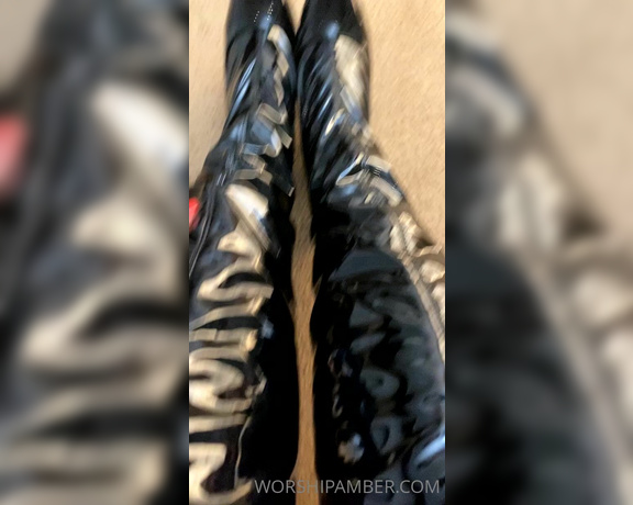 Princess Amber aka Worshipamber OnlyFans - Sweaty stockings in boots