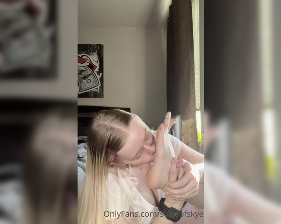 Skye aka Solesofskye OnlyFans - How bad do you wish you were the one licking my soles