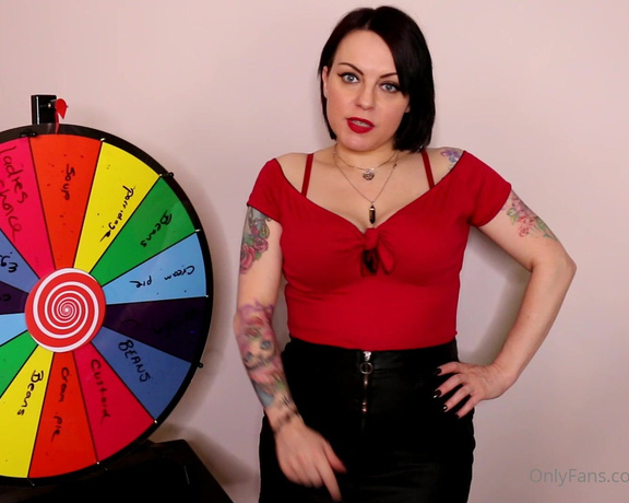 GoddessAmyWynters aka Amywynters OnlyFans - TIP $7 ON THIS CAMPAIGN & ILL SEND IT TO YOU STRAIGHT AWAY Wheel Of Misfortune Messy Loser Edition