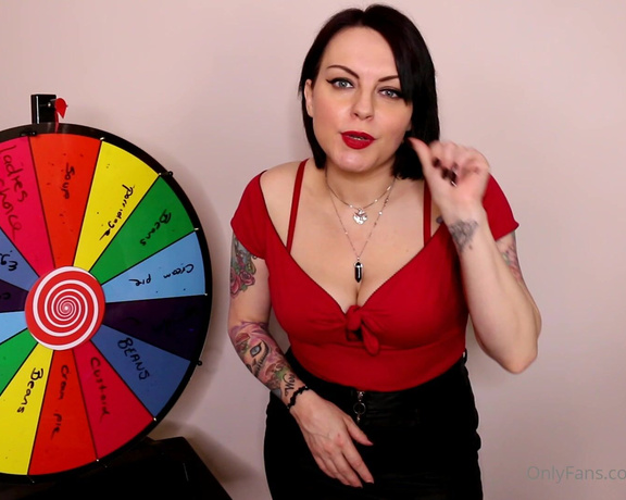 GoddessAmyWynters aka Amywynters OnlyFans - TIP $7 ON THIS CAMPAIGN & ILL SEND IT TO YOU STRAIGHT AWAY Wheel Of Misfortune Messy Loser Edition