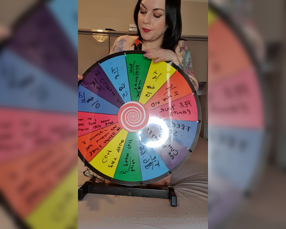 GoddessAmyWynters aka Amywynters OnlyFans - Clip  Spin the wheel & messy monday info so keep watching  and im naked