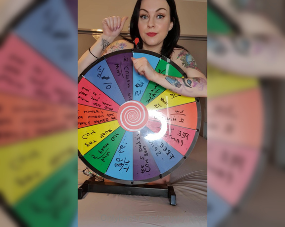 GoddessAmyWynters aka Amywynters OnlyFans - Clip  Spin the wheel & messy monday info so keep watching  and im naked