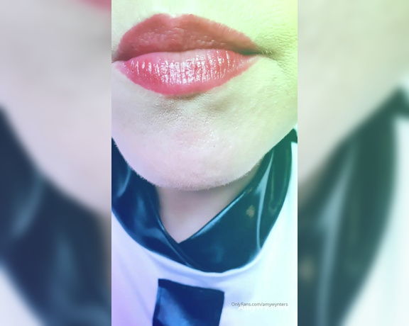 GoddessAmyWynters aka Amywynters OnlyFans - Clip  Little AMSR inspired Candy Cane mouth sounds clip from naughty nun