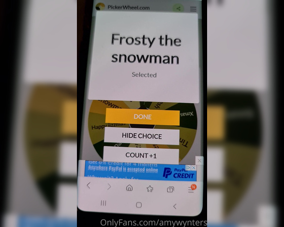 GoddessAmyWynters aka Amywynters OnlyFans - Humiliation Wheel Spin for Matt the dirty slut! The wheel knew its fate you HAVE to do this!!! 1
