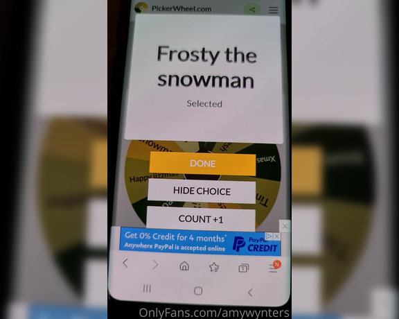 GoddessAmyWynters aka Amywynters OnlyFans - Humiliation Wheel Spin for Matt the dirty slut! The wheel knew its fate you HAVE to do this!!! 1
