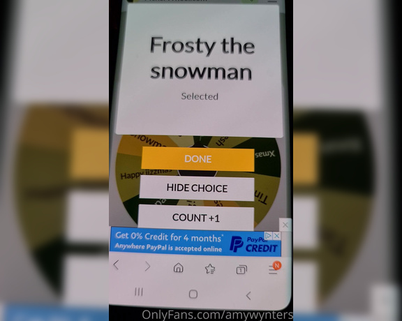 GoddessAmyWynters aka Amywynters OnlyFans - Humiliation Wheel Spin for Matt the dirty slut! The wheel knew its fate you HAVE to do this!!! 1