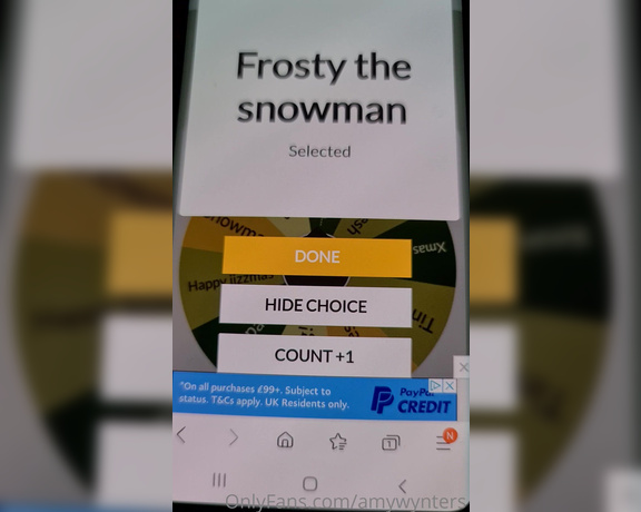 GoddessAmyWynters aka Amywynters OnlyFans - Humiliation Wheel Spin for Matt the dirty slut! The wheel knew its fate you HAVE to do this!!! 1