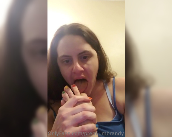 Brandy Elliott aka Premiumbrandy OnlyFans - Rainbow Toes Self worship I sensually suck and lick my toes Paying attention to each toe and get