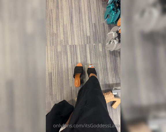Goddess Lana aka Itsgoddesslana OnlyFans - Join my quick shoe shopping trip while you stare at my feet should i post a full video in public 3