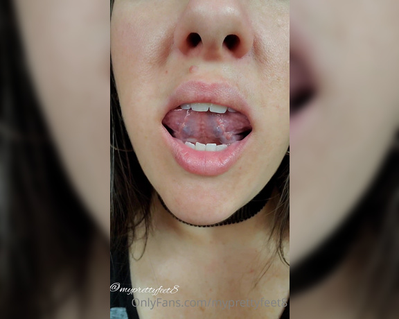 MyPrettyFeet8 aka Myprettyfeet8 OnlyFans - No Makeup Mouth, Lips, and Tongue Fetish Clip! Hope you enjoy this intro into whats in that mouth!!