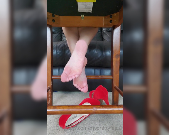 MyPrettyFeet8 aka Myprettyfeet8 OnlyFans - 6 min under chair heel and soles tease JOI clip