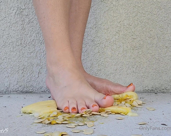 MyPrettyFeet8 aka Myprettyfeet8 OnlyFans - Smashing Pumpkin This is the second half of yesterdays Pumpkin play clip