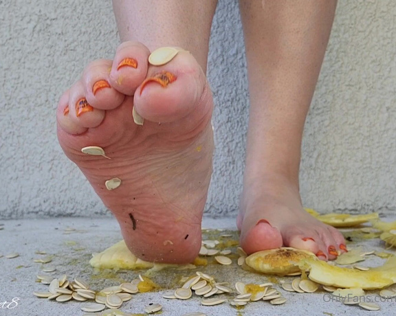 MyPrettyFeet8 aka Myprettyfeet8 OnlyFans - Smashing Pumpkin This is the second half of yesterdays Pumpkin play clip