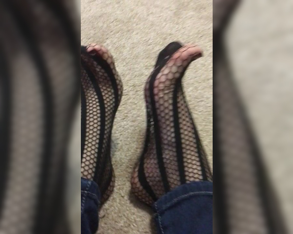 MyPrettyFeet8 aka Myprettyfeet8 OnlyFans - Black Fishnet Socks for your pleasure