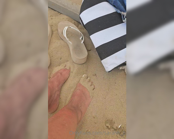 Sarahh_B aka Sarahh_b OnlyFans - Clean off this sand while on your knees 2