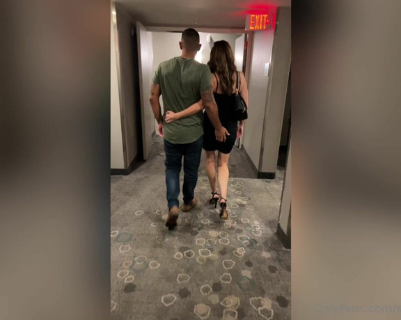 The Cuck Couple aka Seflcuckcouple OnlyFans - After we filmed our hot AF fun for a few hours, it was time for date night Here we are leaving the