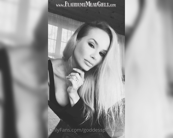 GoddessPlatinum aka Goddessplatinum OnlyFans - Pay close attention subby! Do as you are told!