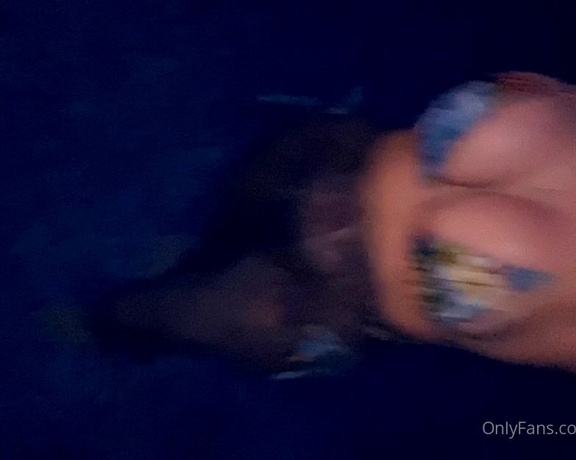 GoddessPlatinum aka Goddessplatinum OnlyFans - Decided to do some late night swimming with