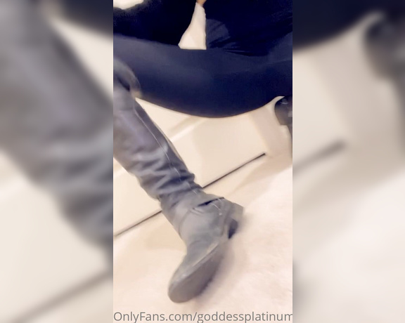 GoddessPlatinum aka Goddessplatinum OnlyFans - My favourite boots I have had for over