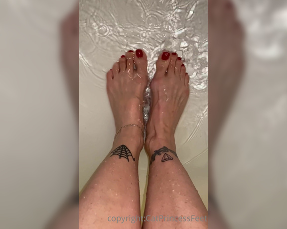 CatPrincess aka Catprincessfeet OnlyFans - Dont u wanna splash them too! Toes or soles