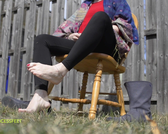 CatPrincess aka Catprincessfeet OnlyFans - Hungarian milf backyard foot show you lay in the grass and notice shes recording videos of her feet,