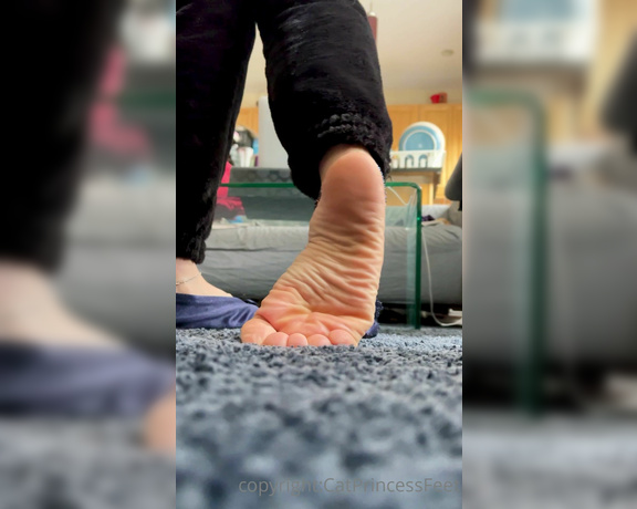 CatPrincess aka Catprincessfeet OnlyFans - Smelly slipper dangle and tease, only for my favorites Enjoy