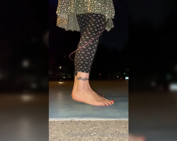 CatPrincess aka Catprincessfeet OnlyFans - Barefoot night jumproping You fancy