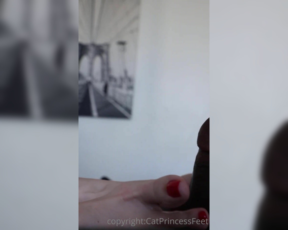 CatPrincess aka Catprincessfeet OnlyFans - Stroking @eastcoastfeett and oiling him up p (cumshot video posted previously) 2
