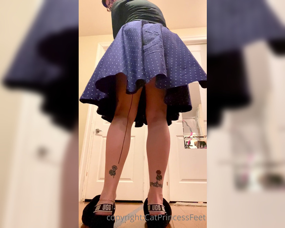 CatPrincess aka Catprincessfeet OnlyFans - Twirly skirt and long legs Goood morning, fckr Scroll for slomo video Tip for my coffee 7