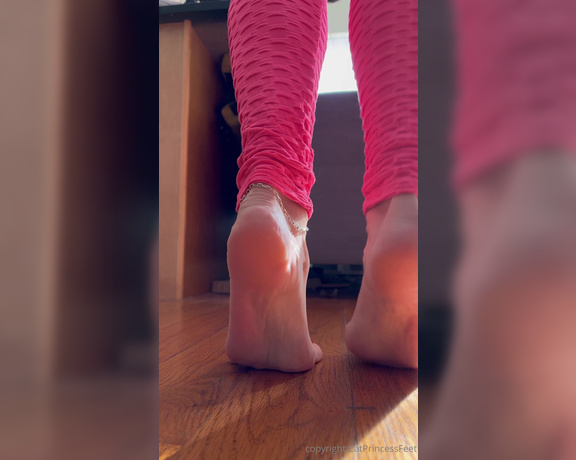 CatPrincess aka Catprincessfeet OnlyFans - Mmmmmm wrinkled soles in leggingscome drool