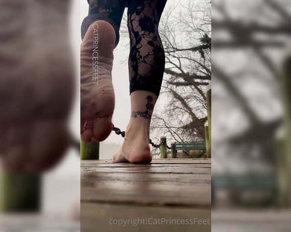 CatPrincess aka Catprincessfeet OnlyFans - Foggy day, rainy drive on a quiet Maryland afternoonfeet out my warm boots, and out the window