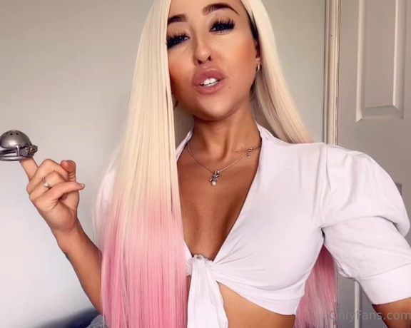 Miss Evie Lock aka Missevielock OnlyFans - Do you know why Miss Lock LOVES locking little cocks like your