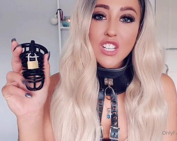 Miss Evie Lock aka Missevielock OnlyFans - Locking little cocks like yours is just what I DO! I love