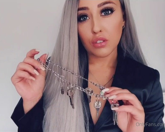 Miss Evie Lock aka Missevielock OnlyFans - Your chastity keys belong to Me bitch, they arent yours becau