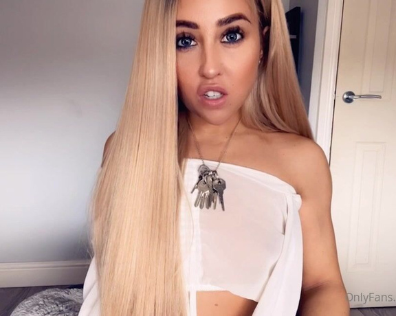 Miss Evie Lock aka Missevielock OnlyFans - I DARE you to try and take your chastity keys from around