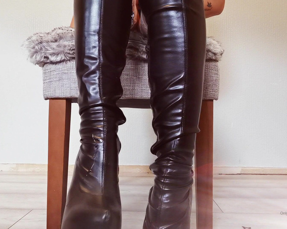 Miss Evie Lock aka Missevielock OnlyFans - I want you to lick up all of My delicious spit from My boots,