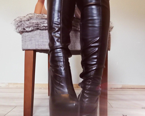 Miss Evie Lock aka Missevielock OnlyFans - I want you to lick up all of My delicious spit from My boots,