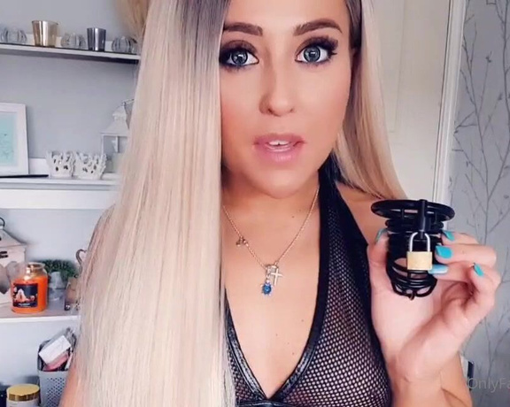 Miss Evie Lock aka Missevielock OnlyFans - I am going to lock that tiny little cock between your legs bec