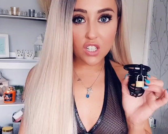 Miss Evie Lock aka Missevielock OnlyFans - I am going to lock that tiny little cock between your legs bec