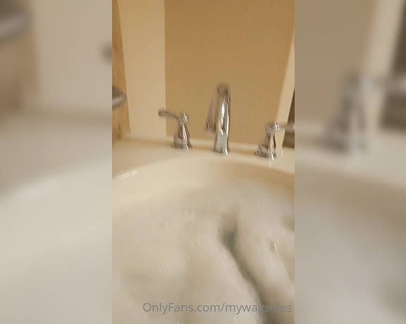 AB aka Mywaysoles OnlyFans - A little bath fun